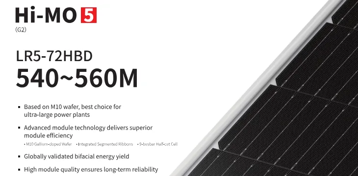 LONGi Solar Module: LR5-72HBD 540~560M